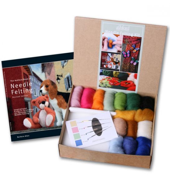 Needle Felting Starter Kit Book, Wool, Needles & Tools Needle